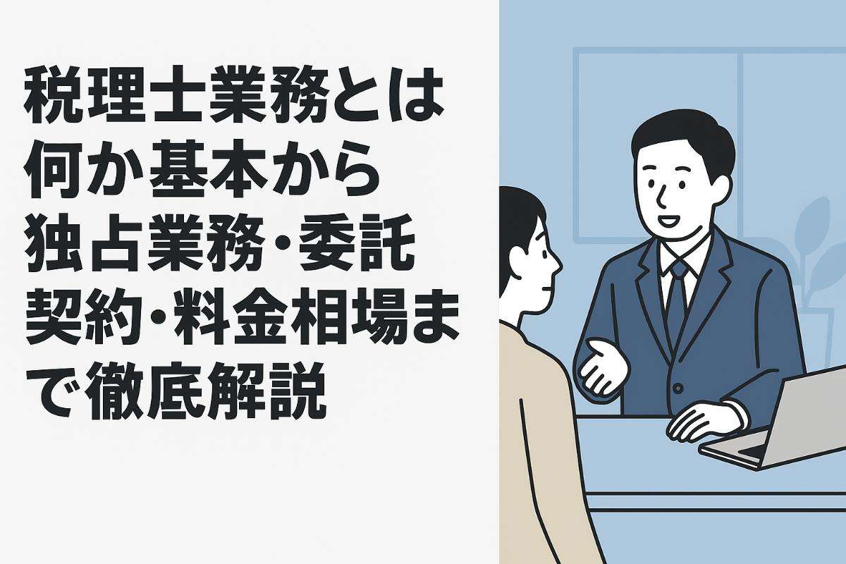 税理士業務とは何か基本から独占業務・委託契約・料金相場まで徹底解説